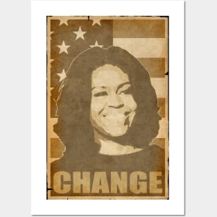 Michelle Obama Change Posters and Art